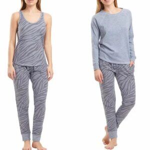 NWT Live Love Lounge Ladies' 3-Piece Lounge Set Pajamas S Blue